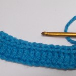 Cape step 5 - Ch x 2 and turn work